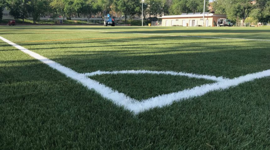 Nuevo campo de fútbol con césped artificial COMPOGRASS en Madrid