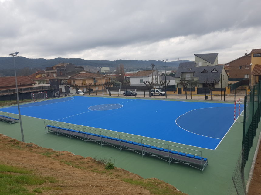 Pista en Villalba de Saserra. – Sistema Sportplus sobre hormigón