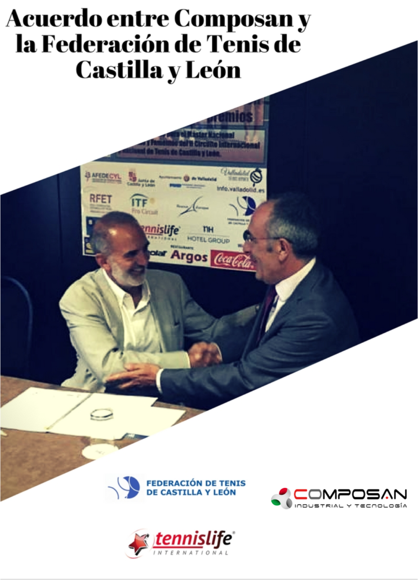 Acuerdo entre Composan y la Federación de Tenis de Castilla y León
