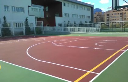 Pista en Villalba de Saserra. – Sistema Sportplus sobre hormigón