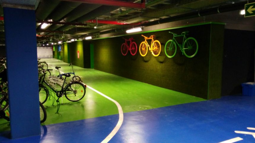 Obra singular realizada en el parking BBVA de Sanchinarro