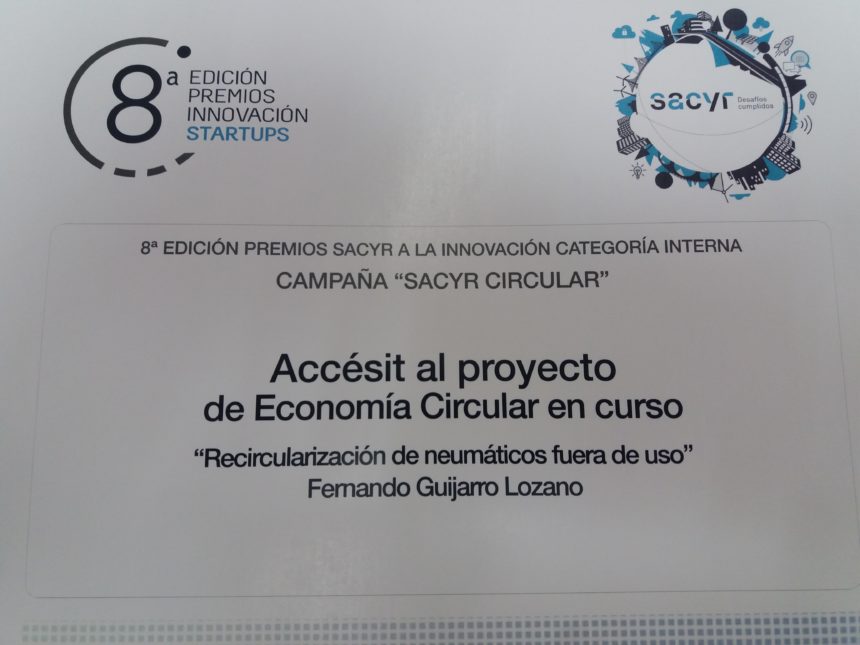 EL PROYECTO CIRTEC Y EL RARX PROTAGONISTA DE LA GALA POR LA 8ª EDICION DE LA ENTREGA DE PREMIOS SACYR INNOVACION