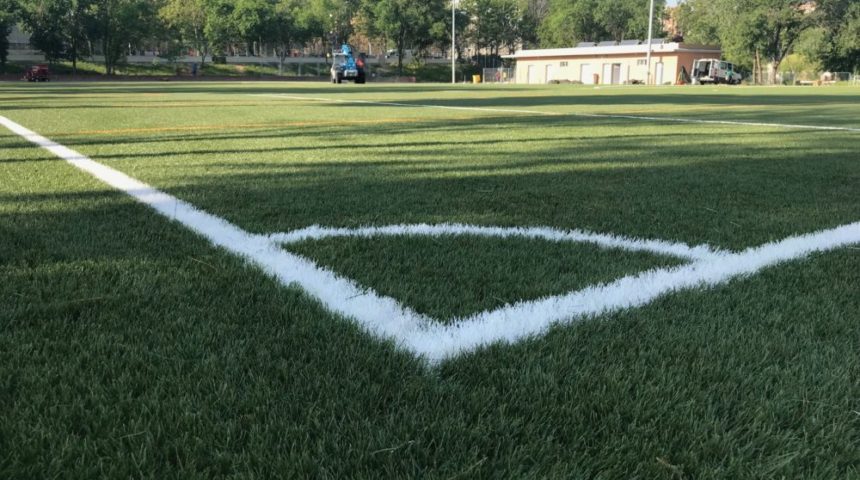 Nuevo campo de fútbol con césped artificial COMPOGRASS en Madrid