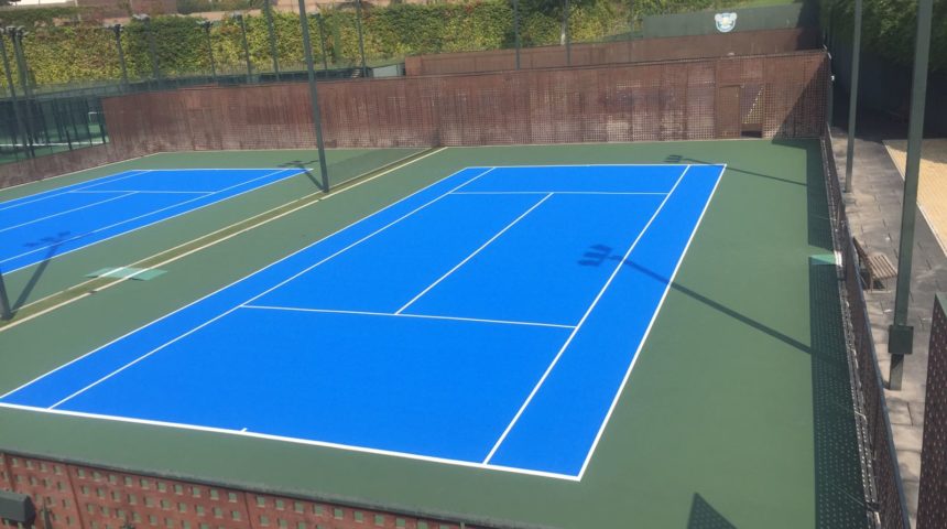 COMPOSAN realiza 4 pistas de tenis nuevas en el Reebok Sports Club La Finca (Pozuelo de Alarcón, Madrid)