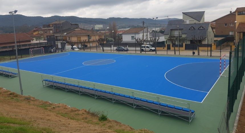 Pista en Villalba Saserra. – Sistema Sportplus sobre hormigón