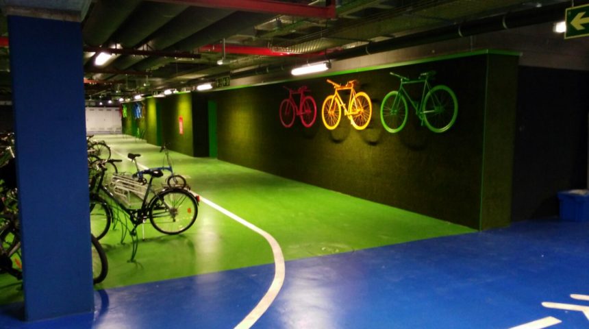 Obra singular realizada en el parking BBVA de Sanchinarro